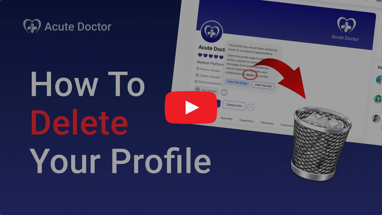 How to delete your profile