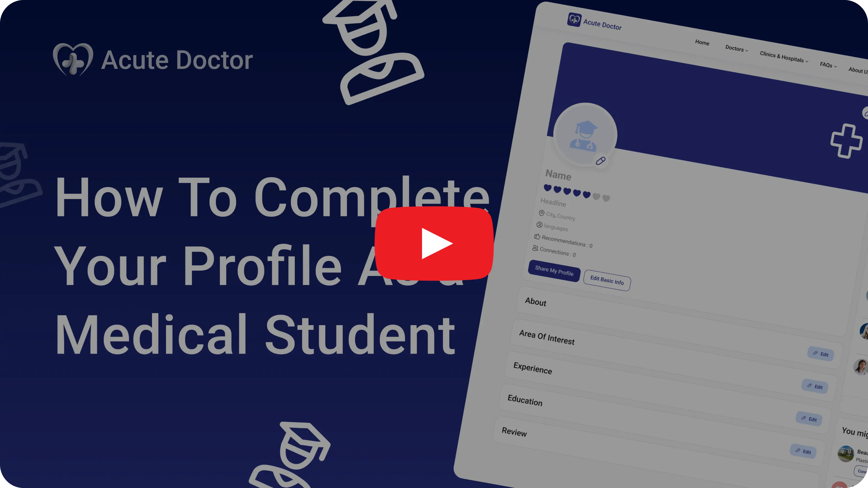 How to complete your profile as a medical student